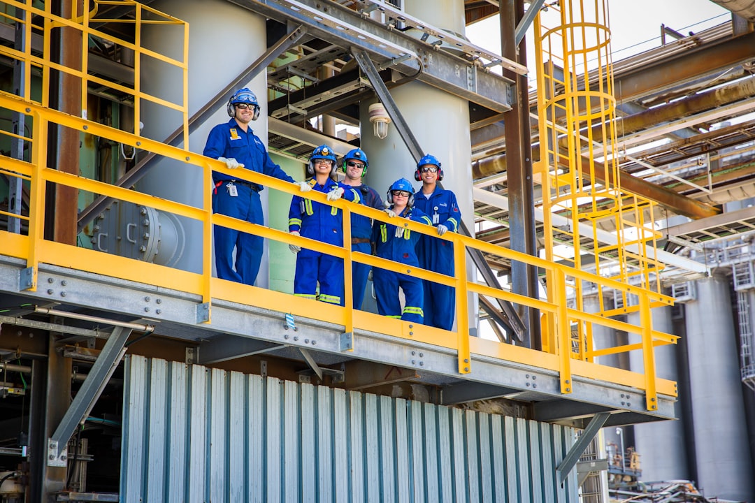 Industrial safety inspection on an active Permian Basin drilling rig site Industrial safety inspection on an active Permian Basin drilling rig site